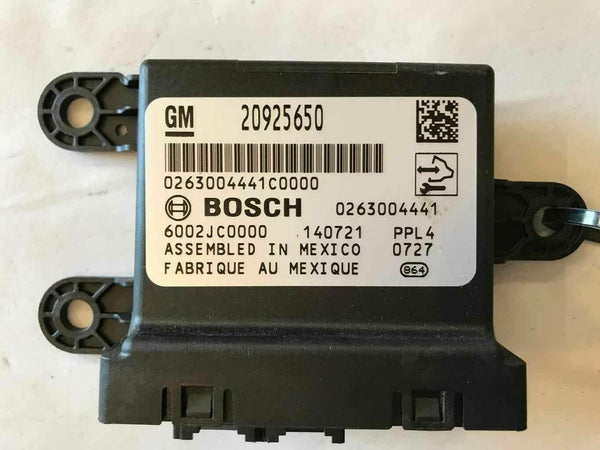 2015 CHEVROLET EQUINOX CAMARO Rear Driver Park Assist Control Module 20925650 Q