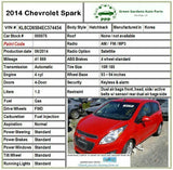 2014 CHEVROLET SPARK Engine Starter Motor Automatic Transmission 42K Miles Q