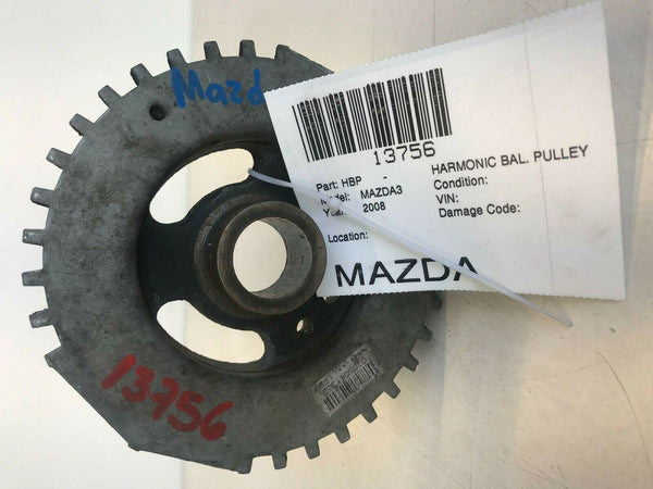 2008 MAZDA 3 Engine Crankshaft Pulley Harmonic Balancer OEM Q