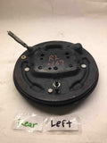 2017 FORD FIESTA Rear Brake Backing Plate w/ Brake Shoes Assembly Driver Left LH