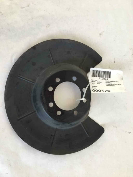 2011 MAZDA 3 Rear Back Brake Backing Plate Dust Shield Driver Left LH OEM