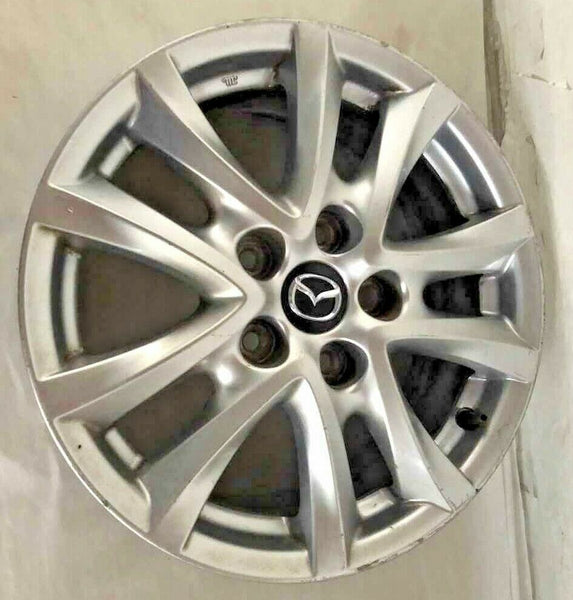 MAZDA 5 2012 - 2016 Wheel Rim Alloy Silver Used 16x6-1/2 10 Spoke, Tpms Mazda5