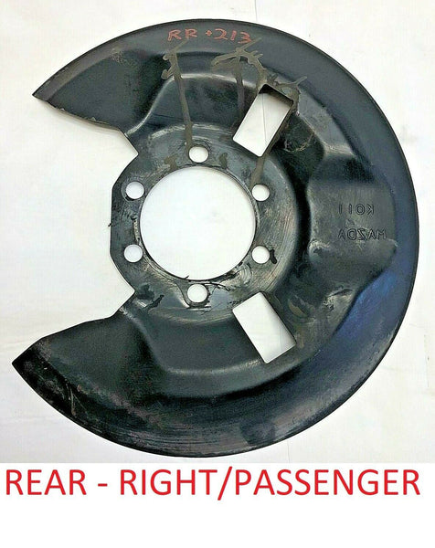 2014 MAZDA 6 GRAND TOURING Rear Brake Backing Plate Dust Shield Passenger Right