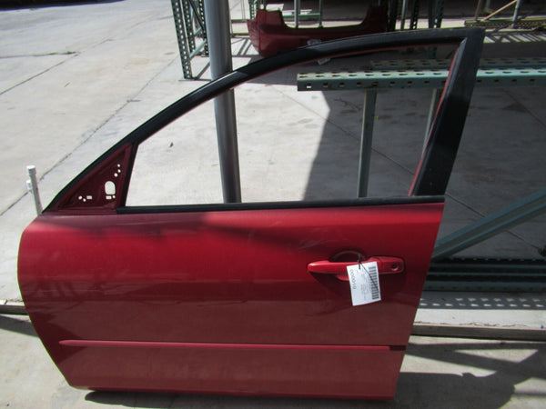 2004 - 2009 MAZDA 3 Front Door Skin Shell Panel Driver Left Red Paint Code 27A