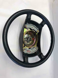 1990 MERCEDES 300E Steering with Contact Ring Control Wheel Black PN 1244640228