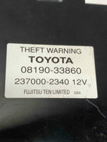 2000-2001 TOYOTA CAMRY Theft Locking Warning Control Module (08190-33860) Sedan