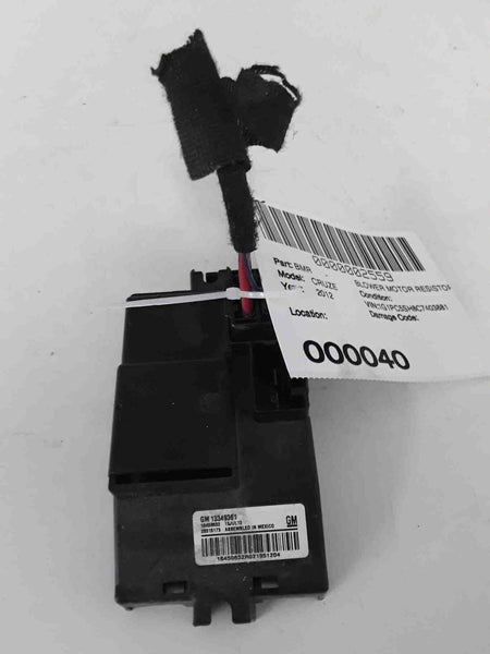 2012 CHEVY CRUZE LT LS HVAC Blower Motor Resistor Control Module GM Regulator