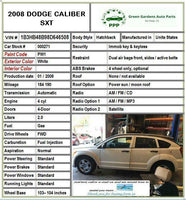 2008 DODGE CALIBER Front & Rear Seat Complete Assembly Manual Cloth G