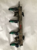 2004 MAZDA 3 Hatchback Fuel Injection Rail With Injectors 2.3L 4 Cylinder FWD