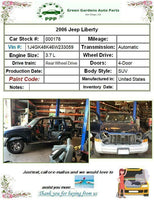 2006 JEEP LIBERTY Engine Oil Pick Up Tube Line 3.7L