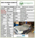 2003 - 2005 HYUNDAI SONATA 2.4L FWD Steering Column Assembly 77K Miles OEM M