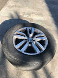 2010 VW TIGUAN Wheel Rim and Tire 16x6-1/2 alloy 5 Double Spoke 215/65R16 G