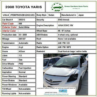 2008 TOYOTA YARIS Harmonic Balancer Crankshaft Pulley 1.5L A/T G