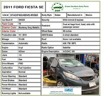 2011 FORD FIESTA Engine Oil Pickup Tube 1.6L A/T Sedan G