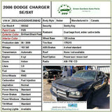 2006 - 2010 DODGE CHARGER Rear Door Paint Code: PXR Left Driver Side G LH