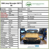 JEEP WRANGLER 1998 2.5L 4 Cylinder Engine Cooling Water Pump Package M