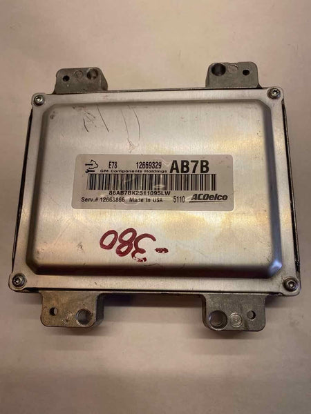 2012 - 2016 CHEVY CRUZE Sedan Electronic Engine Control Module ID 12668866 T