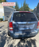 2012 KIA SEDONA Rear Sliding Inside Door Handle Right Passenger Side RH G