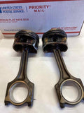 2010 MINI COOPER 2 Pieces Engine Piston with Connecting Rod Assembly 1.6L FWD G