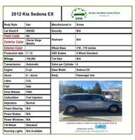 2012 KIA SEDONA EX Van 3.5L Engine Coolant Water Pump Pulley 6-Cylinder A/T T