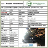 2015-2017 NISSAN JUKE 1.6L Engine Assembly VIN A (4th digit) CVT Nismo MR16DDT T