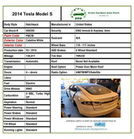 2014 TESLA MODEL S Over Head Sun Roof Moon Roof Motor Hatchback G