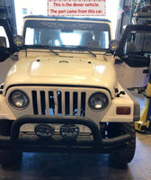 1998 JEEP WRANGLER Dual Tube Double Tubular Front Bumper with Angled Hoop Steel