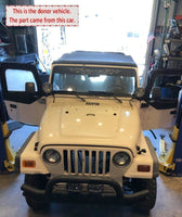 1998 JEEP WRANGLER Dual Tube Double Tubular Front Bumper with Angled Hoop Steel