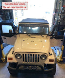 1998 JEEP WRANGLER Dual Tube Double Tubular Front Bumper with Angled Hoop Steel