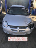 2000 - 2005 DODGE NEON SXT Sedan 2.0L 4 Door Front Door Gray Left Driver Side LH