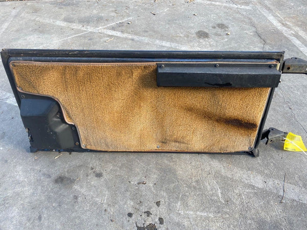 1987 - 1992 JEEP WRANGLER Rear Tailgate Upper Back Door w/ SPare Tire Carrier G