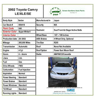 2002 - 2006 TOYOTA CAMRY A/C Air Conditioning Condenser 2.4L 4 Cylinder Sedan