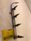 2011 MITSUBISHI LANCER 4 Cylinder Fuel Injection Rail with Injector Assembly OEM