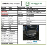 2014 CHEVROLET CRUZE Receiver MyLink AM-FM-Single CD-MP3-USB OEM