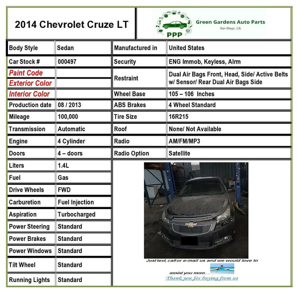 2014 chevy cruze online bluetooth