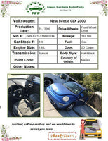 1999 - 2000 VOLKSWAGEN BEETLE (TYPE 1) 1.8L Manual Transmission 163K Miles