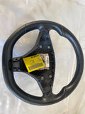 2016 TESLA S Front Drivers Steering Wheel Control with Leather Black OEM