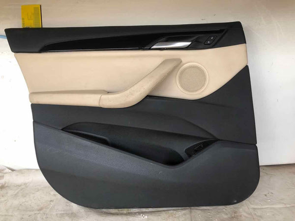 2016 - 2019 BMW X1 Inner Door Panel Assembly Front Passenger Right Beige OEM J