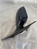 2007 - 2009 MAZDA 3 Front Power Side Mirror Paint Code 16W Black Passenger Side