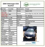 2007 - 2016 VOLKSWAGEN EOS 2.0L 4 Cylinder Engine Fuel Vapor Canister OEM