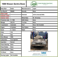 1989 - 1990 NISSAN SENTRA Engine Electronic Control Module 2WD A/T ID A11-B30BA6